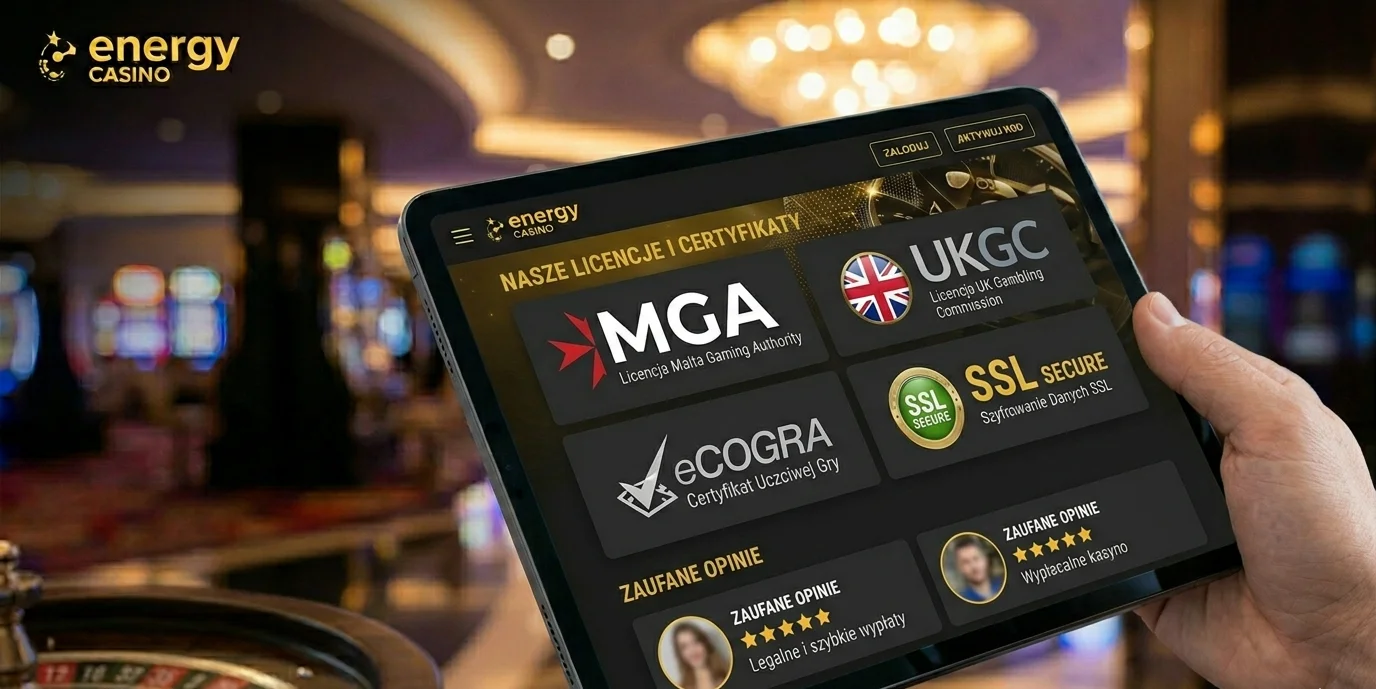 Licencje Energy Casino MGA UKGC certyfikaty